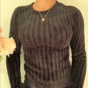 Fuzzy Black Sweater size S
